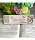 Unique wooden bookmark "Let Your Heart Bloom"