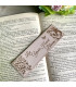 Unique wooden bookmark "Let Your Heart Bloom"