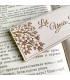 Unique wooden bookmark "Let Your Heart Bloom"