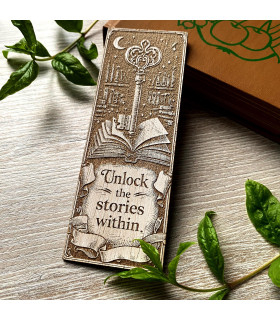 Vintage Engraved Bookmark for Dark Academia Readers