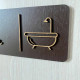 Табличка “Ванна кімната / The Bathroom”