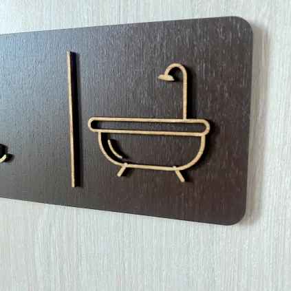 Табличка “Ванна кімната / The Bathroom”