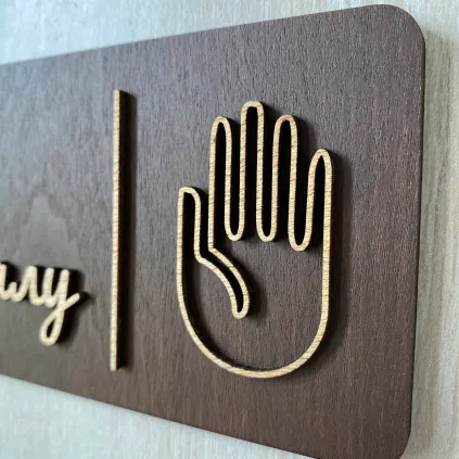 Дерев'яна табличка для персоналу | Staff Only Sign