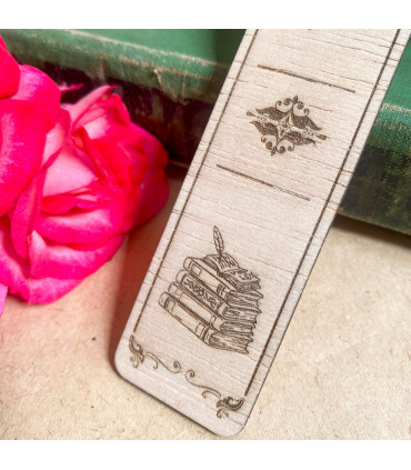 Wood Bookmark – “Read Dream Explore” Engraving