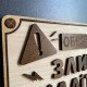 Дерев'яна табличка "Обережно! Злий підліток" 25×15 см