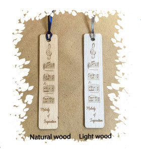 Wooden Music Bookmark – “Melody of Inspiration”