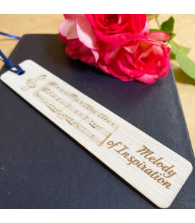 Wooden Music Bookmark – “Melody of Inspiration”