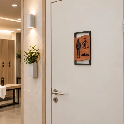 Таблички Man + Woman «Lockers»  70×150 мм