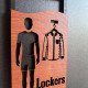 Таблички Man + Woman «Lockers»  70×150 мм