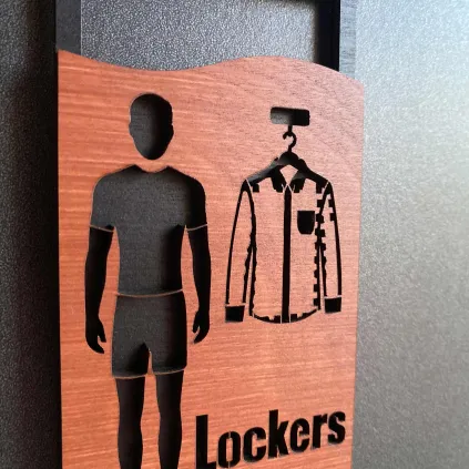 Таблички Man + Woman «Lockers»  70×150 мм