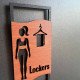 Таблички Man + Woman «Lockers»  70×150 мм