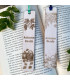 Wooden Bookmark “Autumn Reads” – Laser Engraved Fall Design with Pumpkin and Grapes