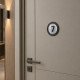 Кругла адресна табличка з дерева та акрилу 90 мм | Номерок на двері