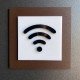 Табличка Wi-Fi з фанери та акрилу