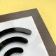 Табличка Wi-Fi з фанери та акрилу