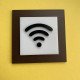 Табличка Wi-Fi з фанери та акрилу