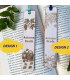 Wooden Bookmark “Autumn Reads” – Laser Engraved Fall Design with Pumpkin and Grapes