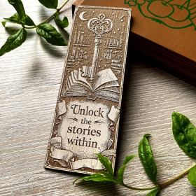 Vintage Engraved Bookmark for Dark Academia Readers