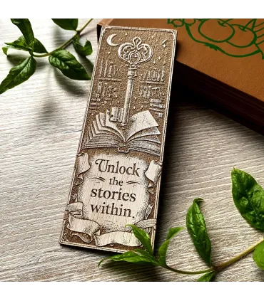 Vintage Engraved Bookmark for Dark Academia Readers