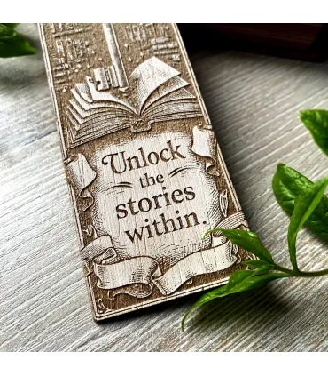 Vintage Engraved Bookmark for Dark Academia Readers