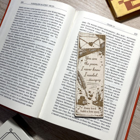 Romantic Engraved Bookmark - You Are the Poem