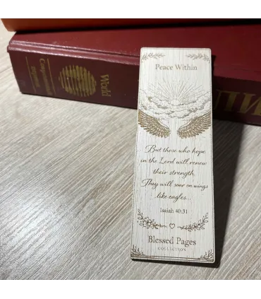 Isaiah 40:31 Wooden Christian Scripture Bookmark