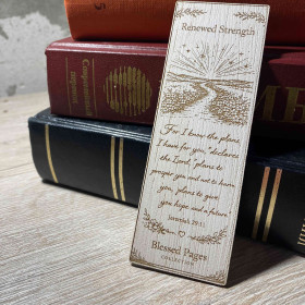 Bible Verse Engraved Bookmark - Jeremiah 29:11