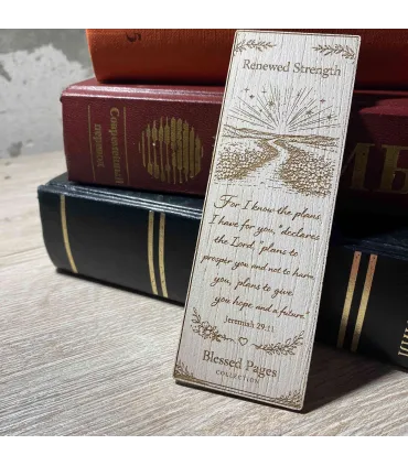 Bible Verse Engraved Bookmark - Jeremiah 29:11