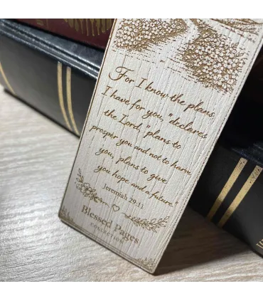 Bible Verse Engraved Bookmark - Jeremiah 29:11