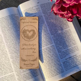 Jeremiah 31:3 Wooden Bookmark – Christian Love Scripture Bookmark