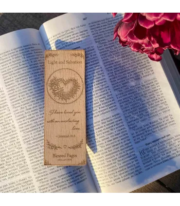 Jeremiah 31:3 Wooden Bookmark – Christian Love Scripture Bookmark