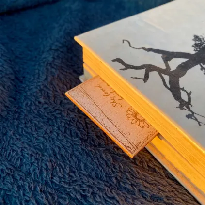Wooden Floral Bookmark for Book Lovers  - Reader Gift Idea