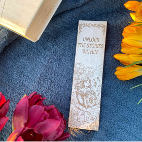 Engraved Fantasy Bookmark - Literary Gift for Readers