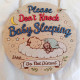 Baby Sleeping Door Sign - Please Don’t Knock Door Hanger