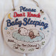 Baby Sleeping Door Sign - Please Don’t Knock Door Hanger
