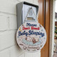 Baby Sleeping Door Sign - Please Don’t Knock Door Hanger