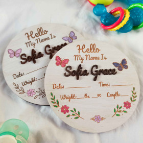 Custom Baby Name Plaque, Nursery Decor
