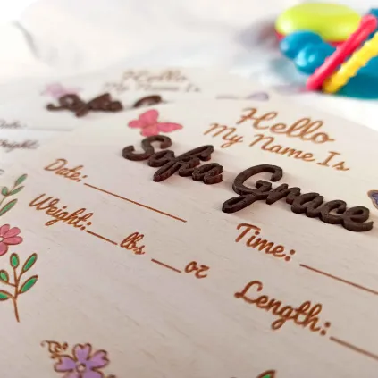 Custom Baby Name Plaque, Nursery Decor