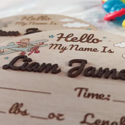 Personalized Baby Name Sign, Baby Shower Gift Boy