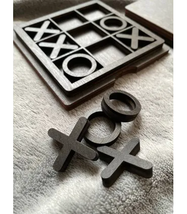 Handmade Wooden Tic-Tac-Toe