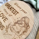 Pregnancy Announcement Wooden Plaque, Baby Story Love Begins Sign