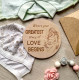 Pregnancy Announcement Wooden Plaque, Baby Story Love Begins Sign