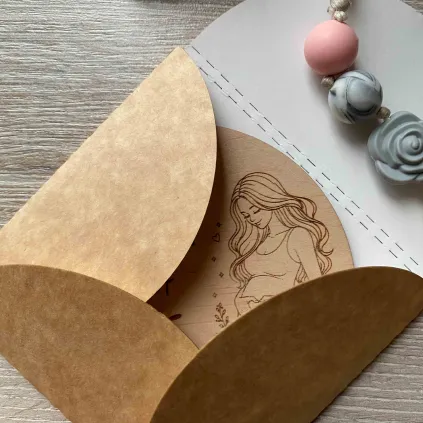 Pregnancy Announcement Wooden Plaque, Baby Story Love Begins Sign