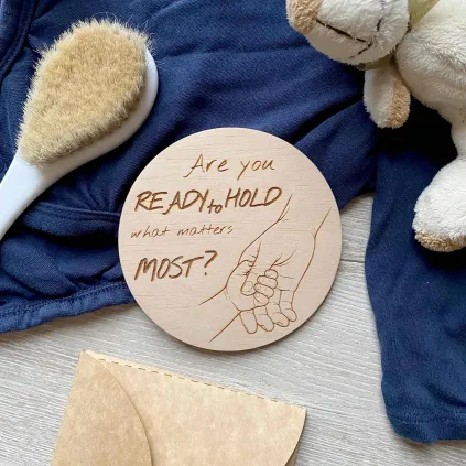 Pregnancy Announcement Plaque for Husband, New Dad Keepsake