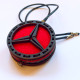 Wooden car air freshener with Mercedes-Benz logo 50mm
