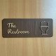 Rustic Toilet Sign, Laser Cut Wall Decor, Farmhouse WC Sign