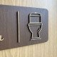 Rustic Toilet Sign, Laser Cut Wall Decor, Farmhouse WC Sign