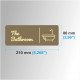 Modern Wooden Bathroom Sign, Bathtub Door Plaque