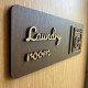 Modern Wooden Laundry Room Sign, Washing Machine Door Plaque