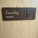 Modern Wooden Laundry Room Sign, Washing Machine Door Plaque
